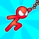 ابرقهرمان عنکبوتی Stickman با قلاب