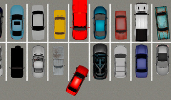 Симулятор парковки в городе 2D