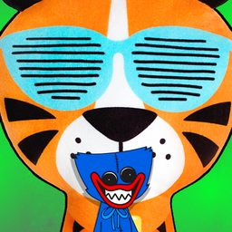 Plush Tiger attacks Huggy Wuggy