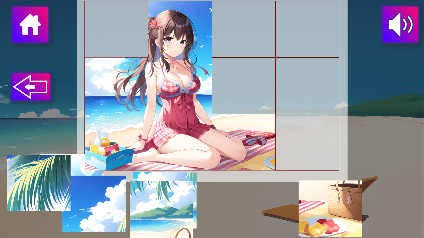 Anime girls on the beach — play online for free on Yandex Games