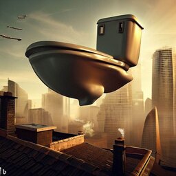 Skibidi toilet. Jumping on skyscrapers.