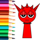 Coloring with Stickers - Sprunki