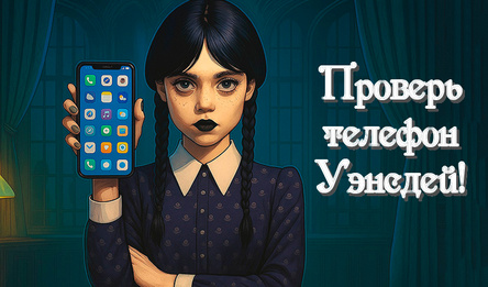 Проверь телефон Уэнсдей!