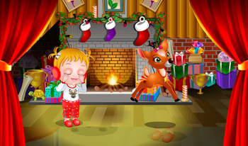 Baby Hazel Reindeer Surprise