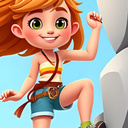 Девушка гуляет по горам