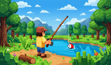 Рыбалка Онлайн: Пикселизация