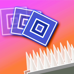 Neon block - Run, jump!