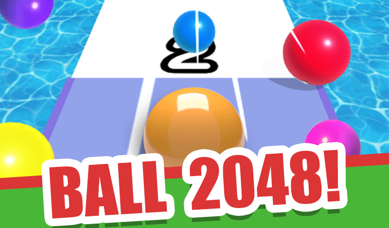 2048 BALLS 3D free online game on