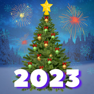 Noel ağacı. Yeni Yıl 2023