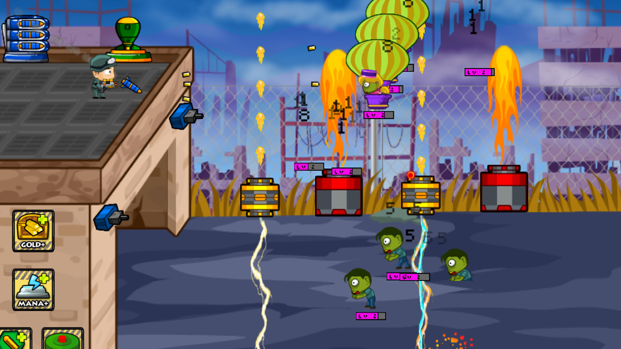 Zombie Parade Defense 4 - 4 Player Games