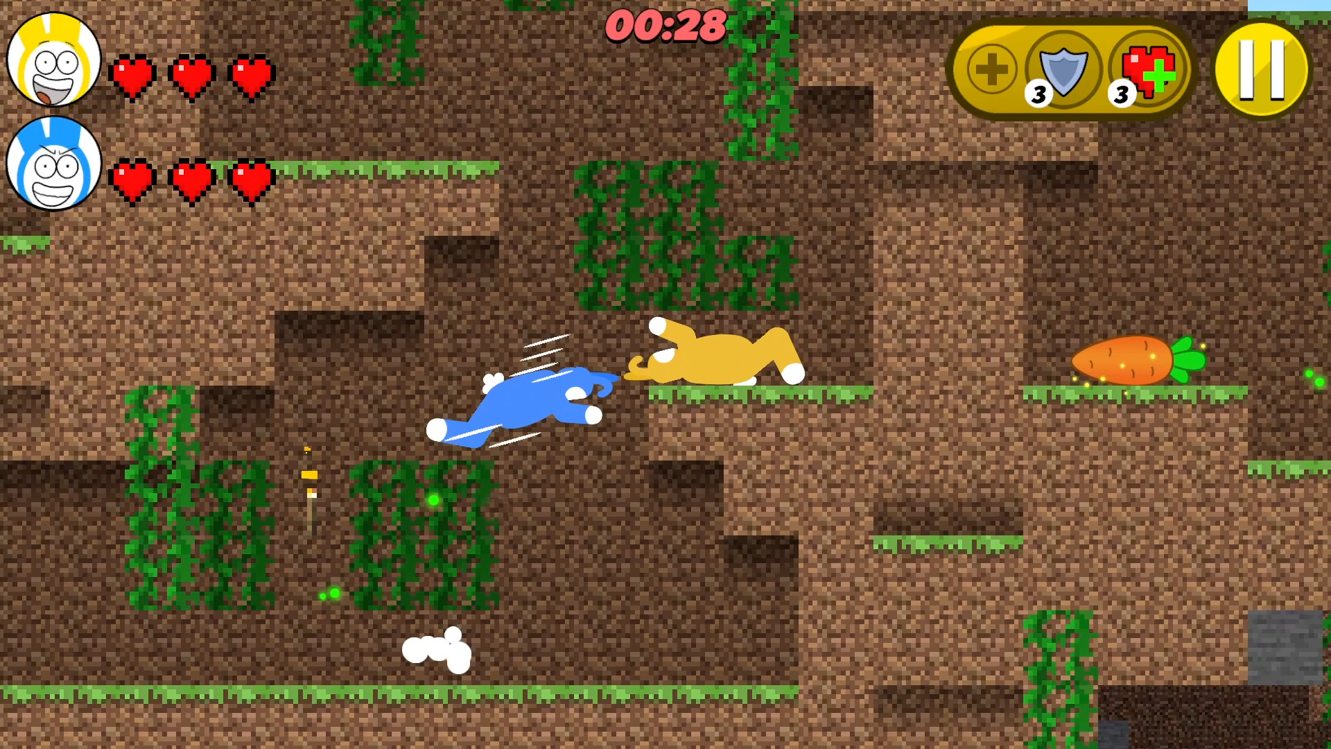 Crazy super bunnies — play online for free on Yandex Games