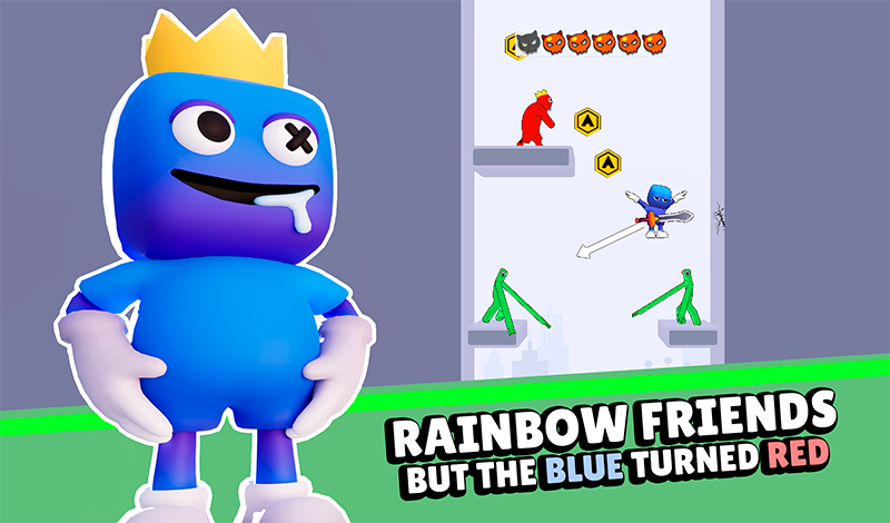 Rainbow friends but the blue turned red — play online for free on