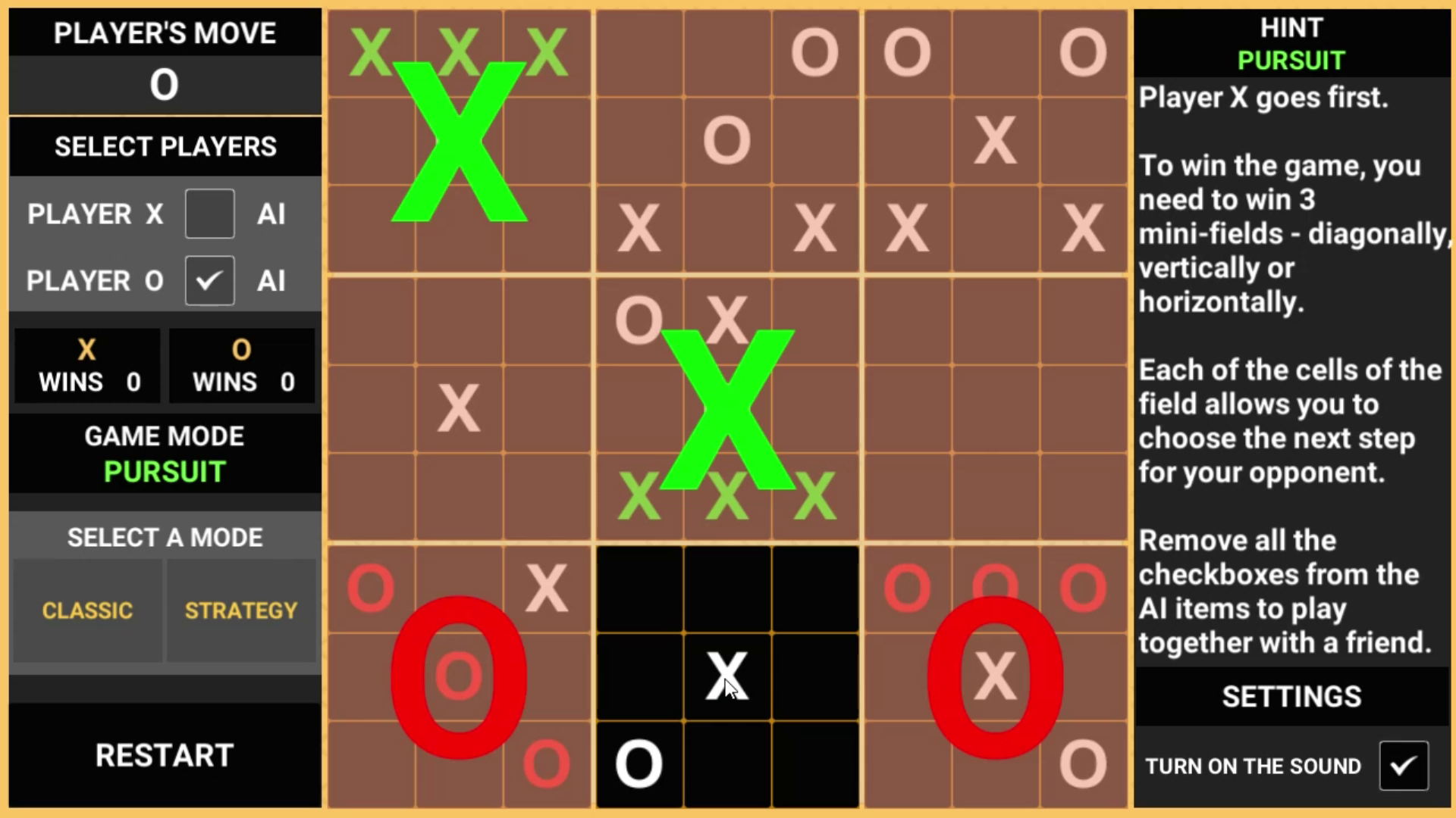 Super Tic-Tac-Toe - An online multiplayer game with a twist on the