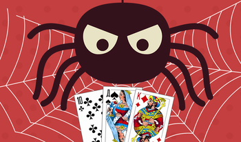 Spider Solitaire: 1, 2 or 4 suits