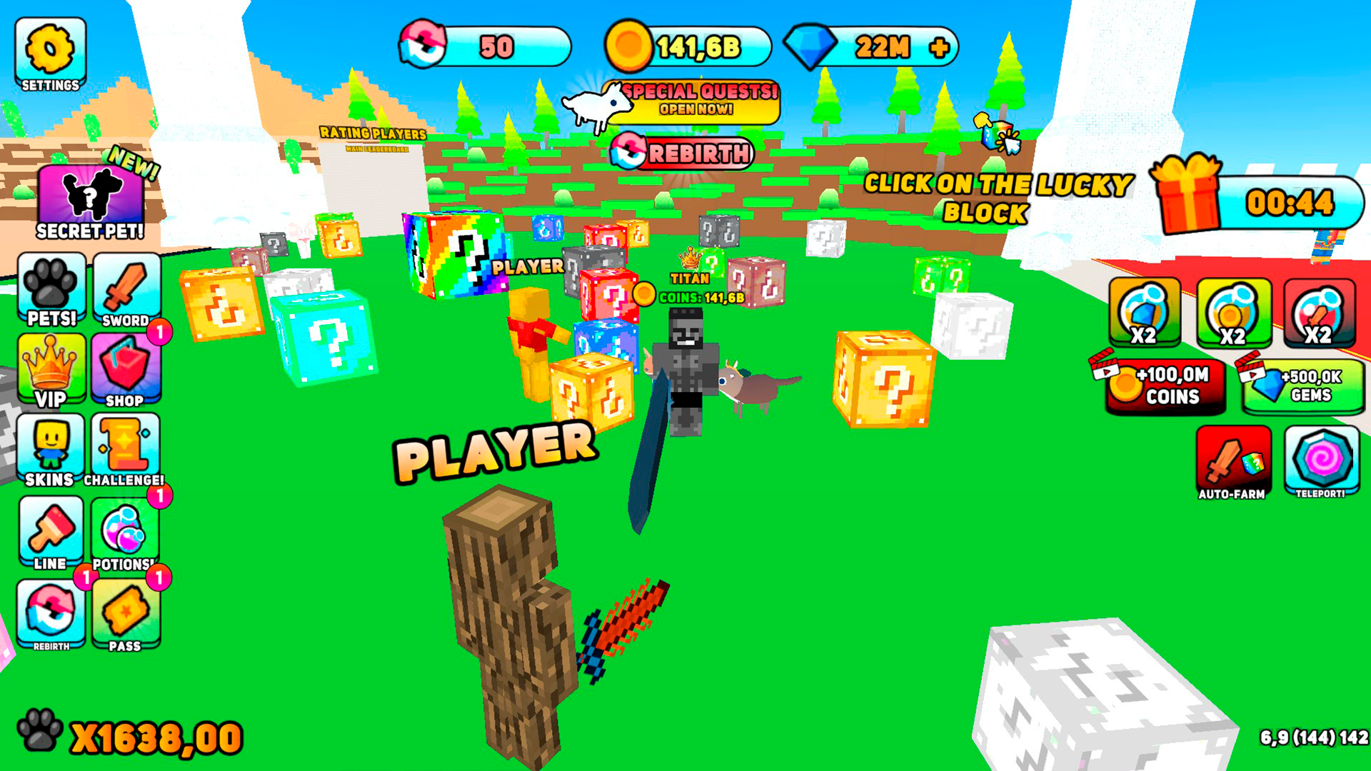 Robby: Lucky Blocks, Simulator!(デベロッパー：MirageGames
