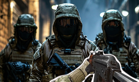 Выживание на арене с охотниками!