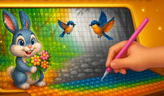 Drawing: Diamond Mosaic