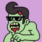 Cool zombie in the city