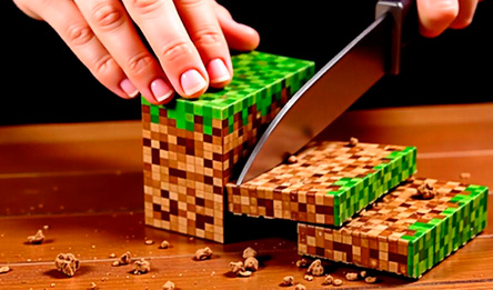 АСМР: Разрезай и сортируй блоки