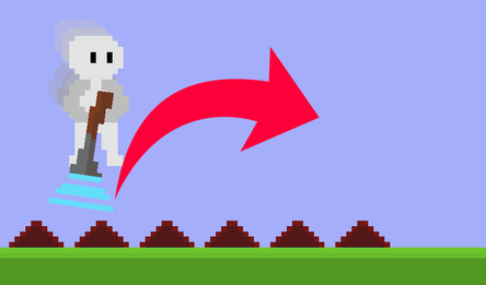 Платформер - импульсное ружьё