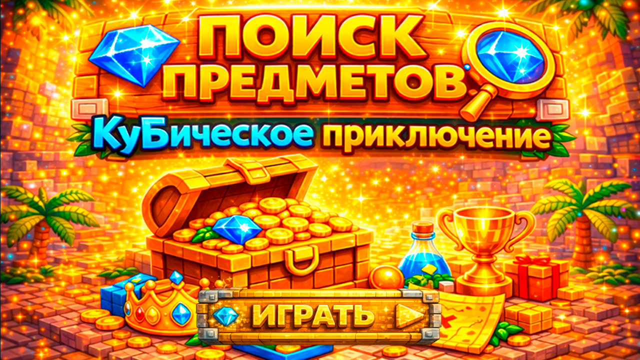 Поиск предметов КуБическое приключение