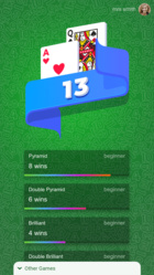 Play Thirteen Packs Solitaire