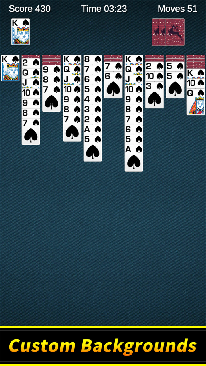 Spider Solitaire (4) 🕹️ Jogue no Jogos123