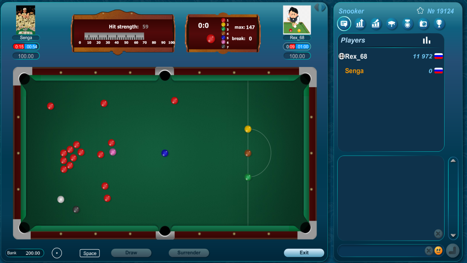 snooker online