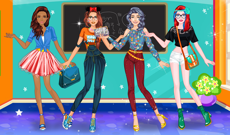 Vestir Amigas da Escola: Moda — Jogue online gratuitamente em Yandex Games