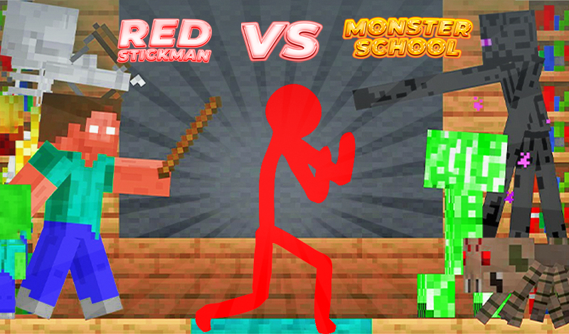 Download Red Stickman vs Monster School on PC (Emulator) - LDPlayer