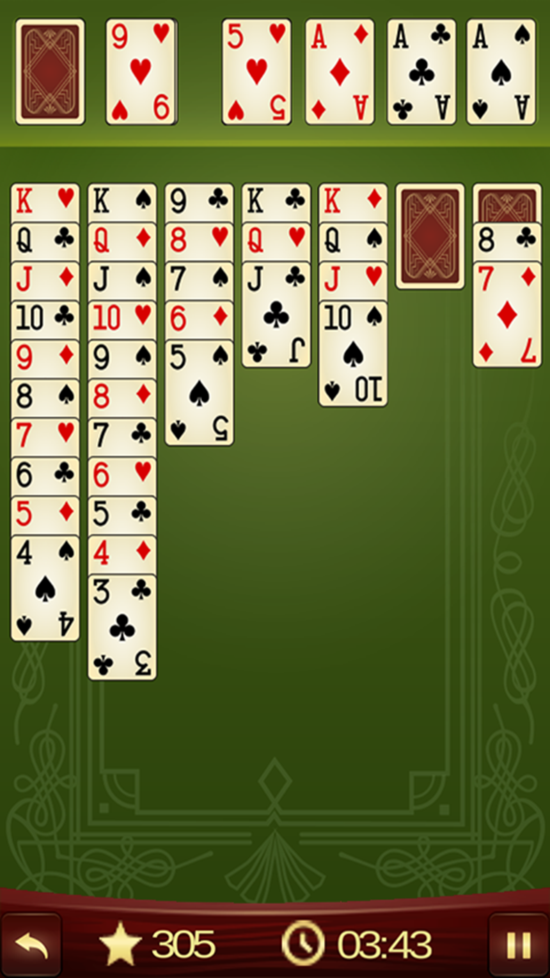 Klondike Solitaire — play online for free on Yandex Games