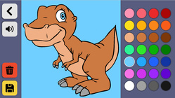 Раскраски игры Динозавр
