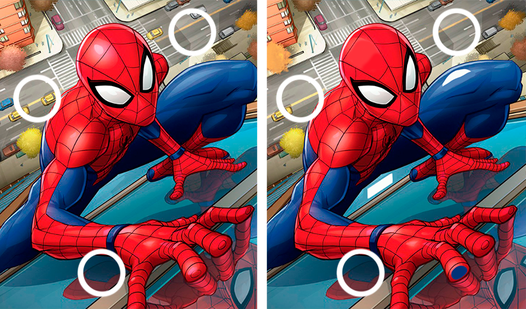 Play Spiderman Spot The Differences Puzzle Game