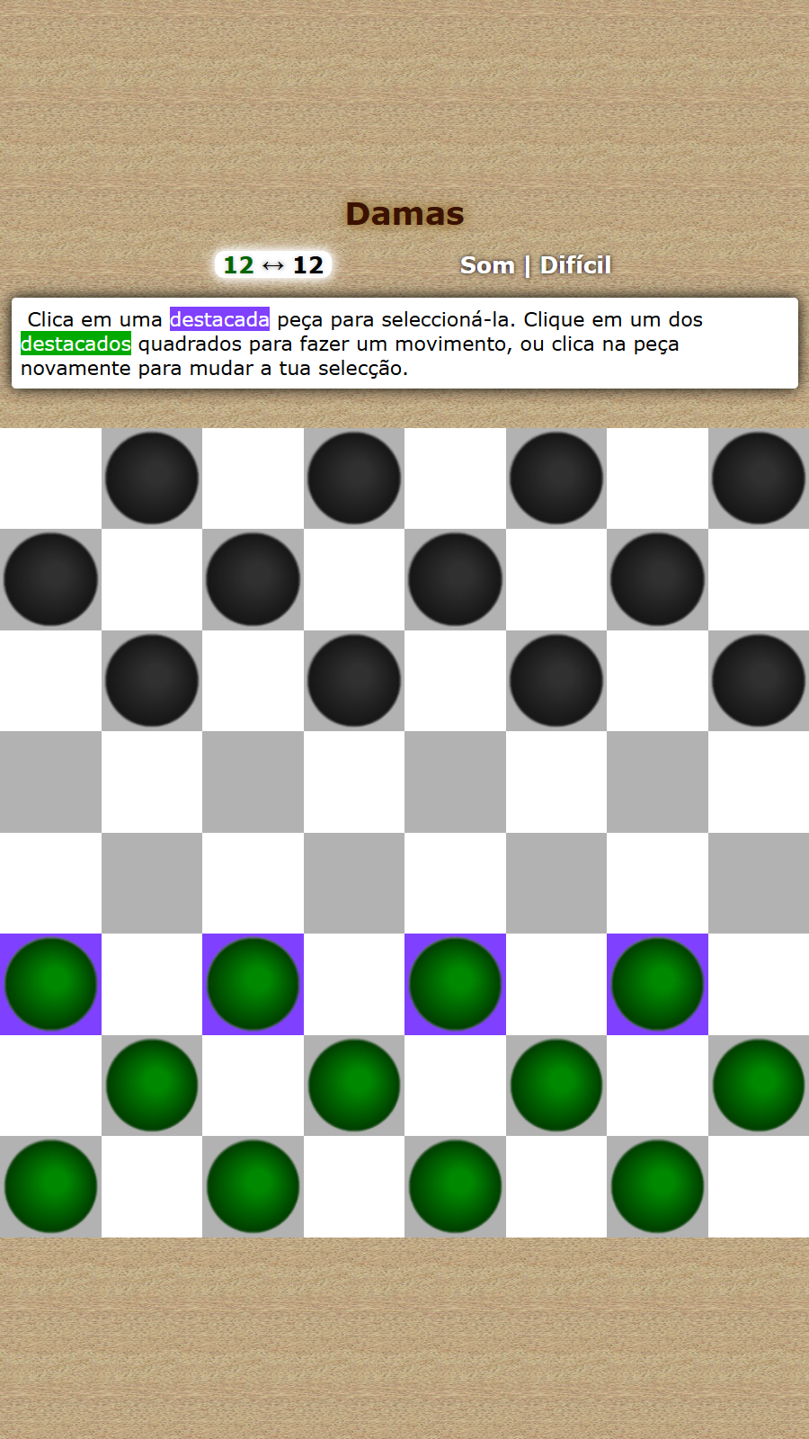 Checkers Dama HD - Click Jogos