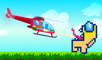 Helicopter Crusher: Pixel Demolish