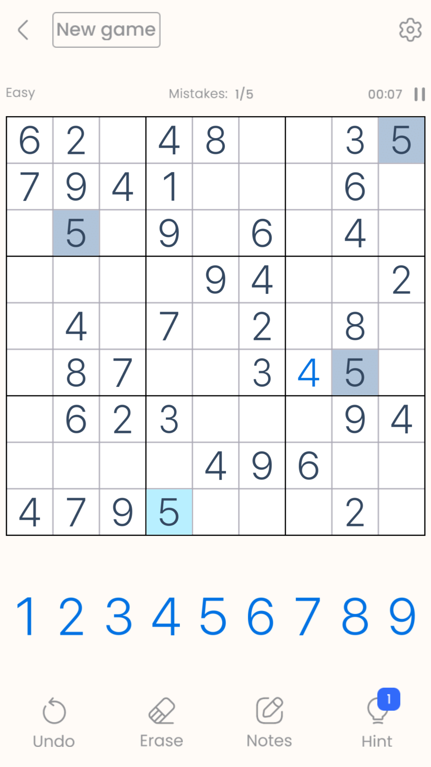 Sudoku Classic 1 - Online Game - Play for Free