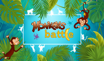 Monkeys battle