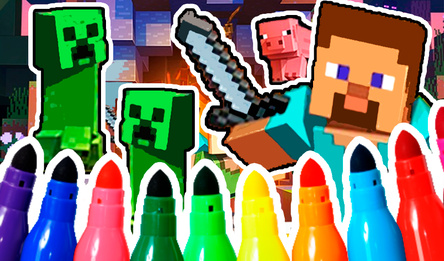 Лучшая раскраска по Майнкрафту