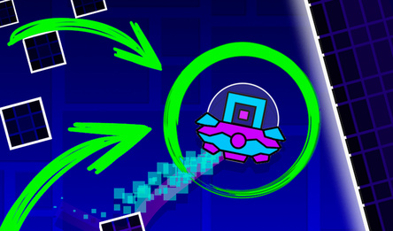 Geometry Dash: Unpredictable UFO