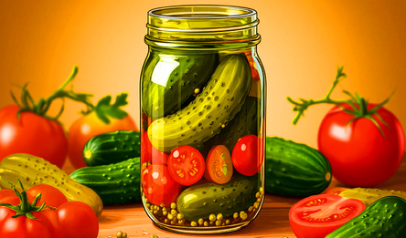 Соедини соленья - Дойди до арбуза