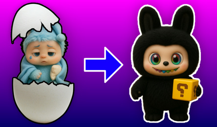 Вырасти Лабубу (секретный, обычный, синий и др.)