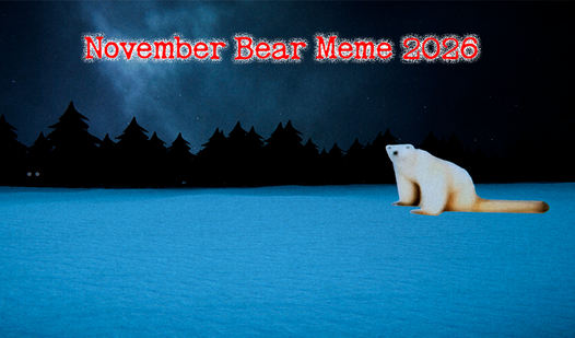 Мем с медведем из 2026 года Мем Белый медведь из 2026 года: ноябрьский, что это, разбор