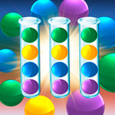 Цветные шарики по колбам