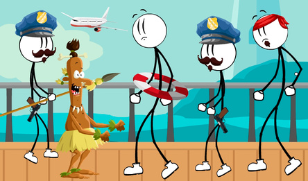 Стик Побег из Самолета и Корабля