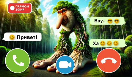 Бр Бр Патапим звонит: Чат, Видеозвонок, Переписка