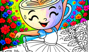 Ballerina Capuchino: Coloring