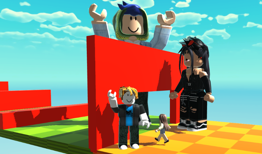 A player overcoming obstacles in a fun roblox obstacle course