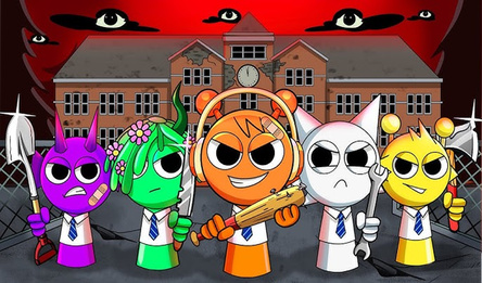 Побег от Sprunki 3D Шутер