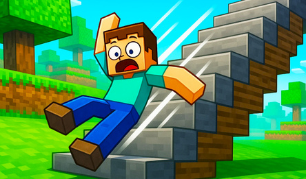 Падение Нубика - Обби наоборот