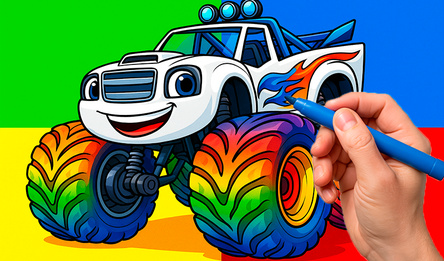 Раскраска в мире Монстр Траков